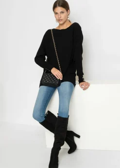 Mujer bonprix bonprix Jersey de punto fino en mezcla de viscosa