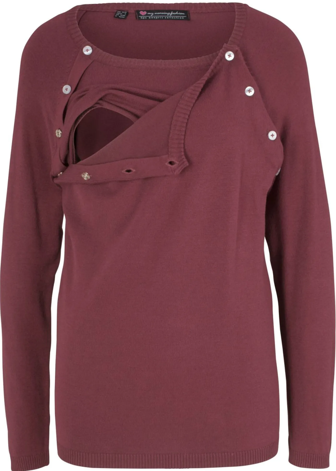 Mujer bonprix bonprix Jersey de punto fino para premamá y lactancia 2 en 1