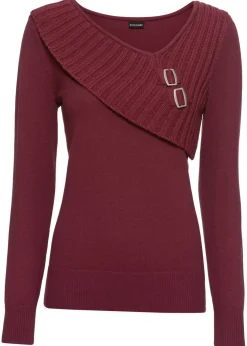 Mujer bonprix bonprix Jersey de punto fino y mezcla de algodón