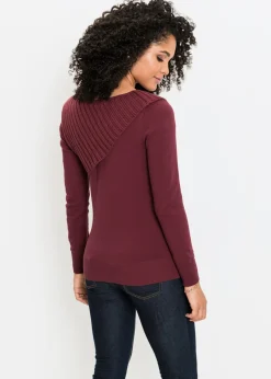 Mujer bonprix bonprix Jersey de punto fino y mezcla de algodón