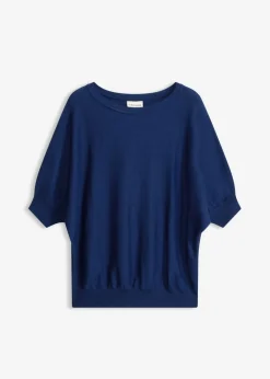 Mujer bonprix bonprix Jersey de punto fino y mezcla de algodón