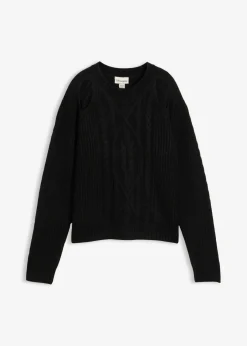 Mujer bonprix bonprix Jersey de punto grueso con patrón trenzado