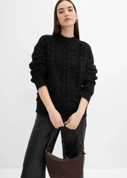 Mujer bonprix bonprix Jersey de punto grueso con patrón trenzado