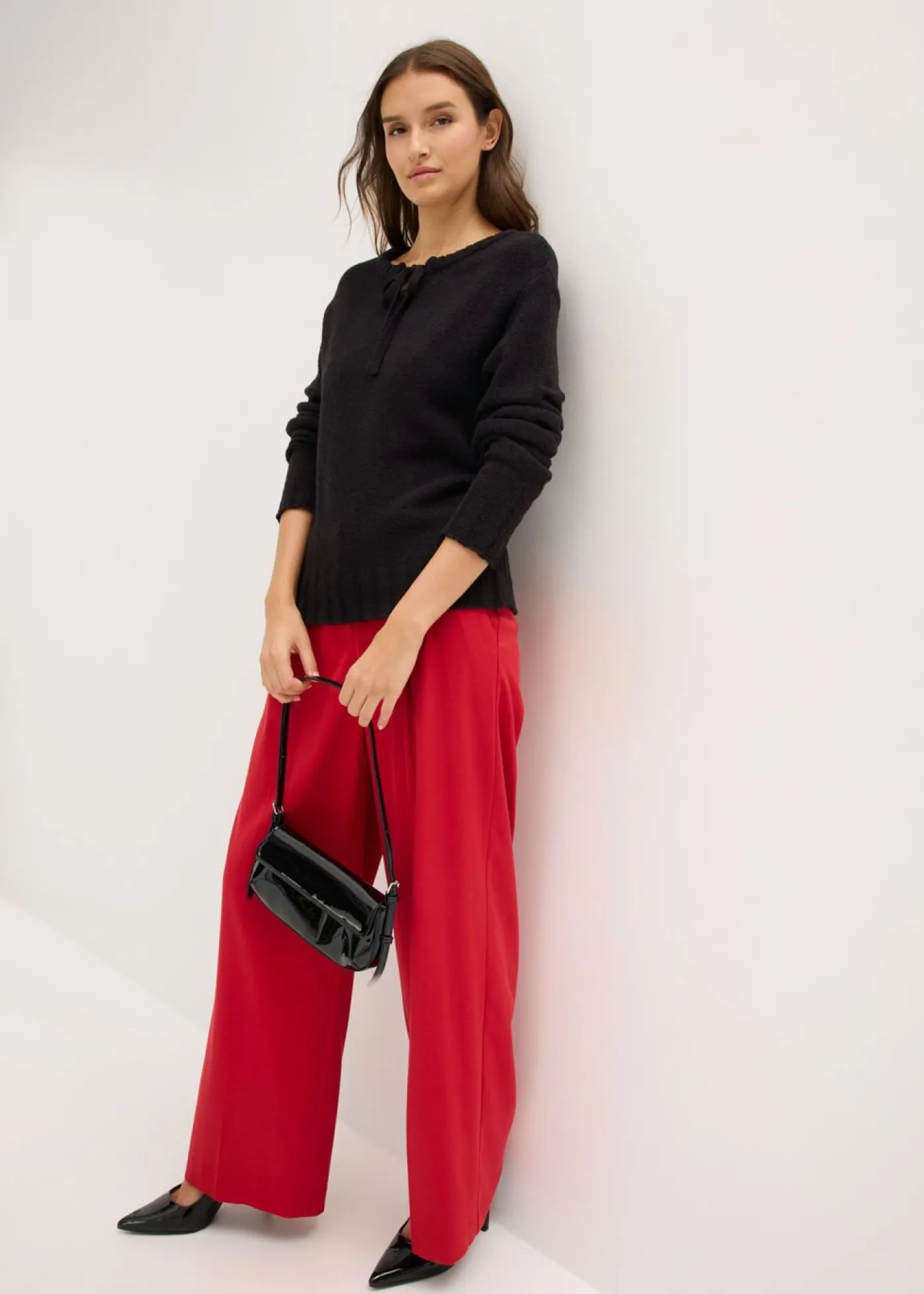 Mujer bonprix bonprix Jersey de punto grueso con cordón