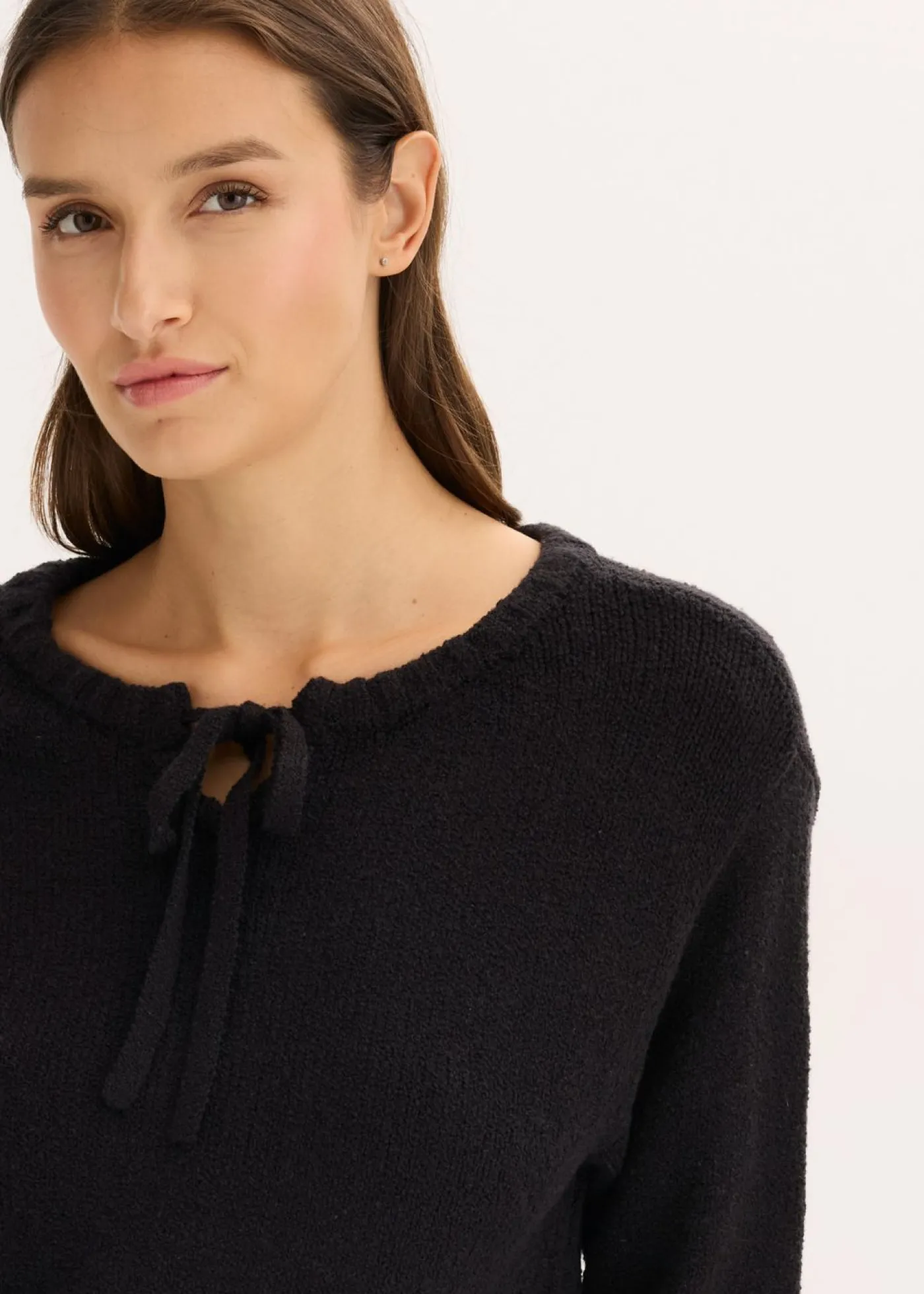 Mujer bonprix bonprix Jersey de punto grueso con cordón