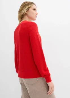 Mujer bonprix bonprix Jersey de punto grueso con botonera