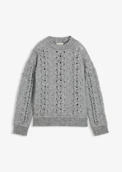 Mujer bonprix bonprix Jersey de punto grueso con patrón trenzado