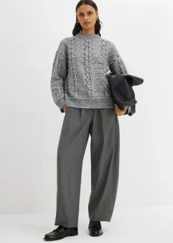 Mujer bonprix bonprix Jersey de punto grueso con patrón trenzado