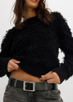 Mujer bonprix bonprix Jersey de punto grueso con flecos