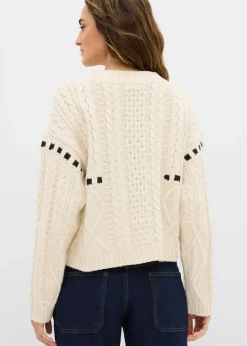 Mujer bonprix bonprix Jersey de punto grueso con patrón trenzado