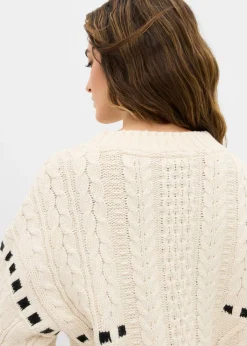 Mujer bonprix bonprix Jersey de punto grueso con patrón trenzado