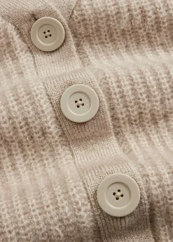 Mujer bonprix bonprix Jersey de punto grueso de canalé con efecto brillante