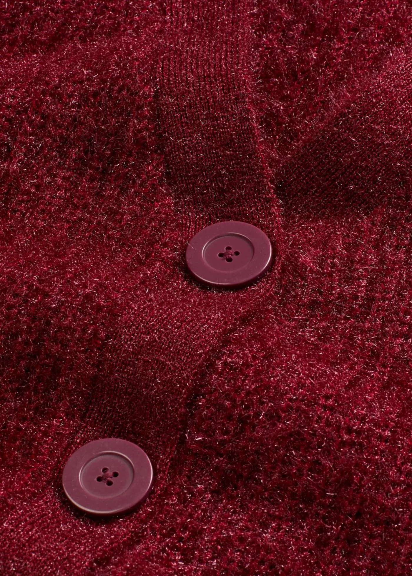 bonprix bonprix Jerséis|Ropa De Punto>Jersey de punto grueso de canalé con efecto brillante Rojo rubí