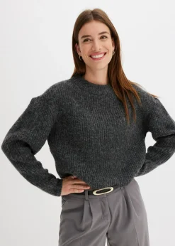 Mujer bonprix bonprix Jersey de punto grueso de mezcla de lana suave