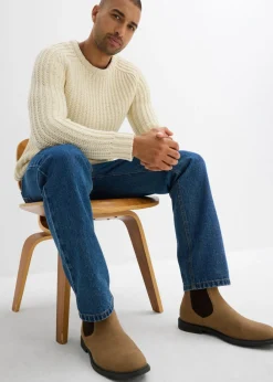 Hombre bonprix bonprix Jersey de punto grueso en suave mezcla de algodón