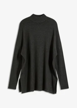 bonprix bonprix Jerséis|Ropa De Punto>Jersey de suave mezcla de viscosa antracita jaspeado moteado