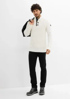 Hombre bonprix bonprix Jersey estructurado de algodón reciclado con cuello alto