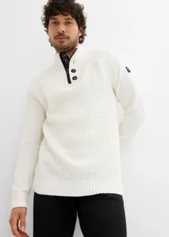 Hombre bonprix bonprix Jersey estructurado de algodón reciclado con cuello alto