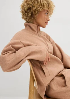 Mujer bonprix bonprix Jersey holgado con aspecto de lana