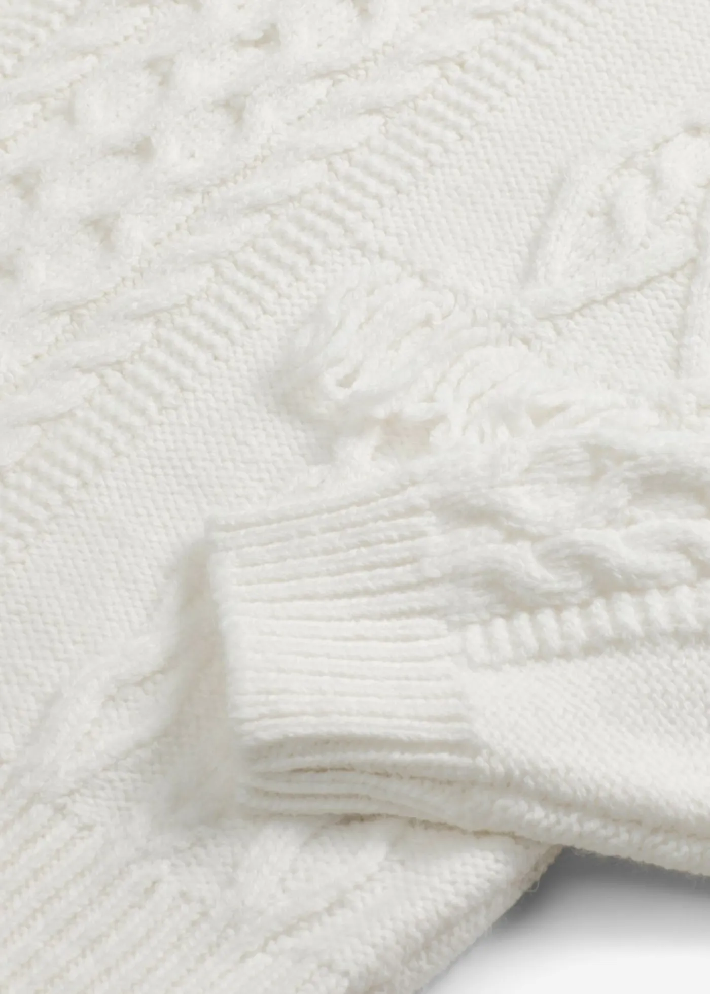 bonprix bonprix Jerséis|Ropa De Punto>Jersey holgado con flecos blanco perla