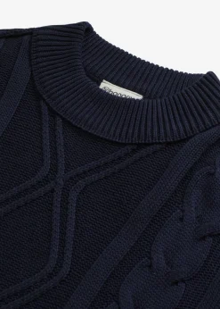 Mujer bonprix bonprix Jersey holgado con patrón trenzado