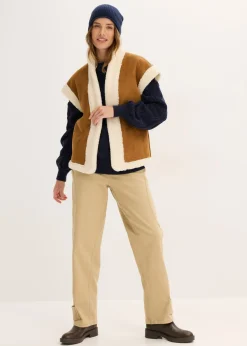 Mujer bonprix bonprix Jersey holgado con patrón trenzado