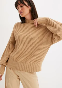 Mujer bonprix bonprix Jersey holgado de algodón puro