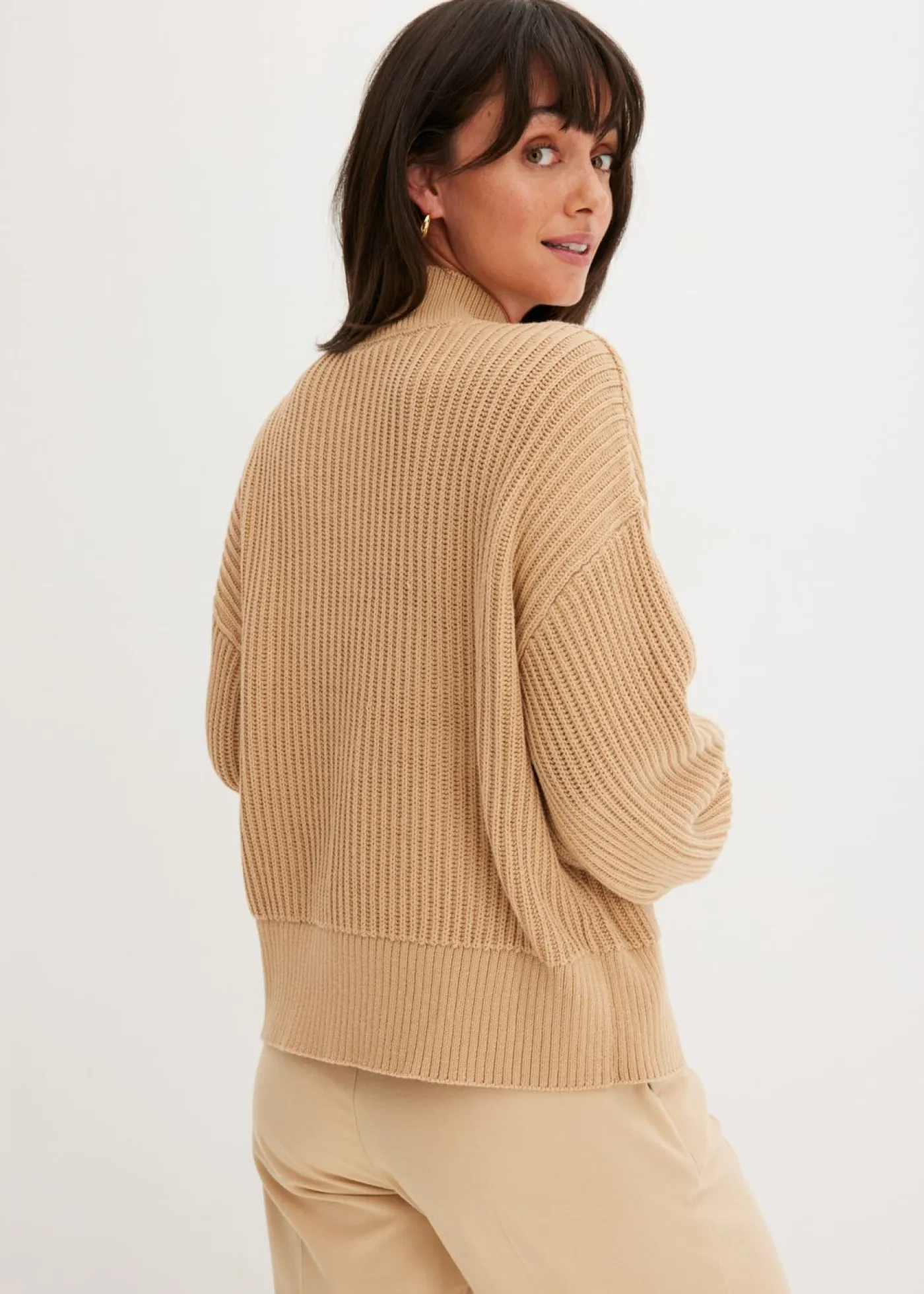 Mujer bonprix bonprix Jersey holgado de algodón puro