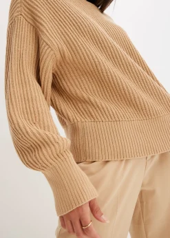 Mujer bonprix bonprix Jersey holgado de algodón puro