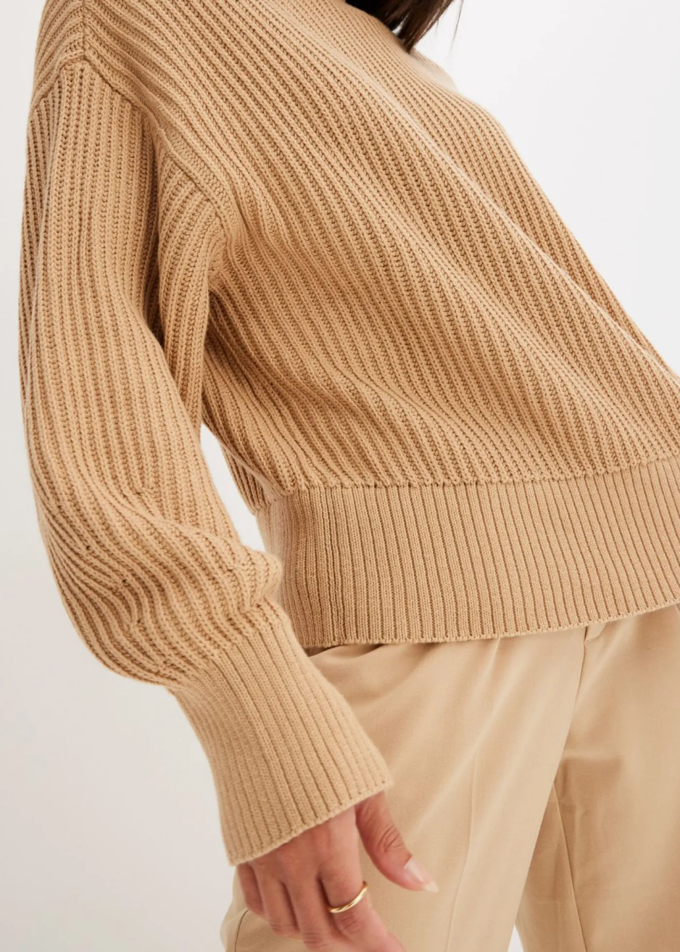 Mujer bonprix bonprix Jersey holgado de algodón puro