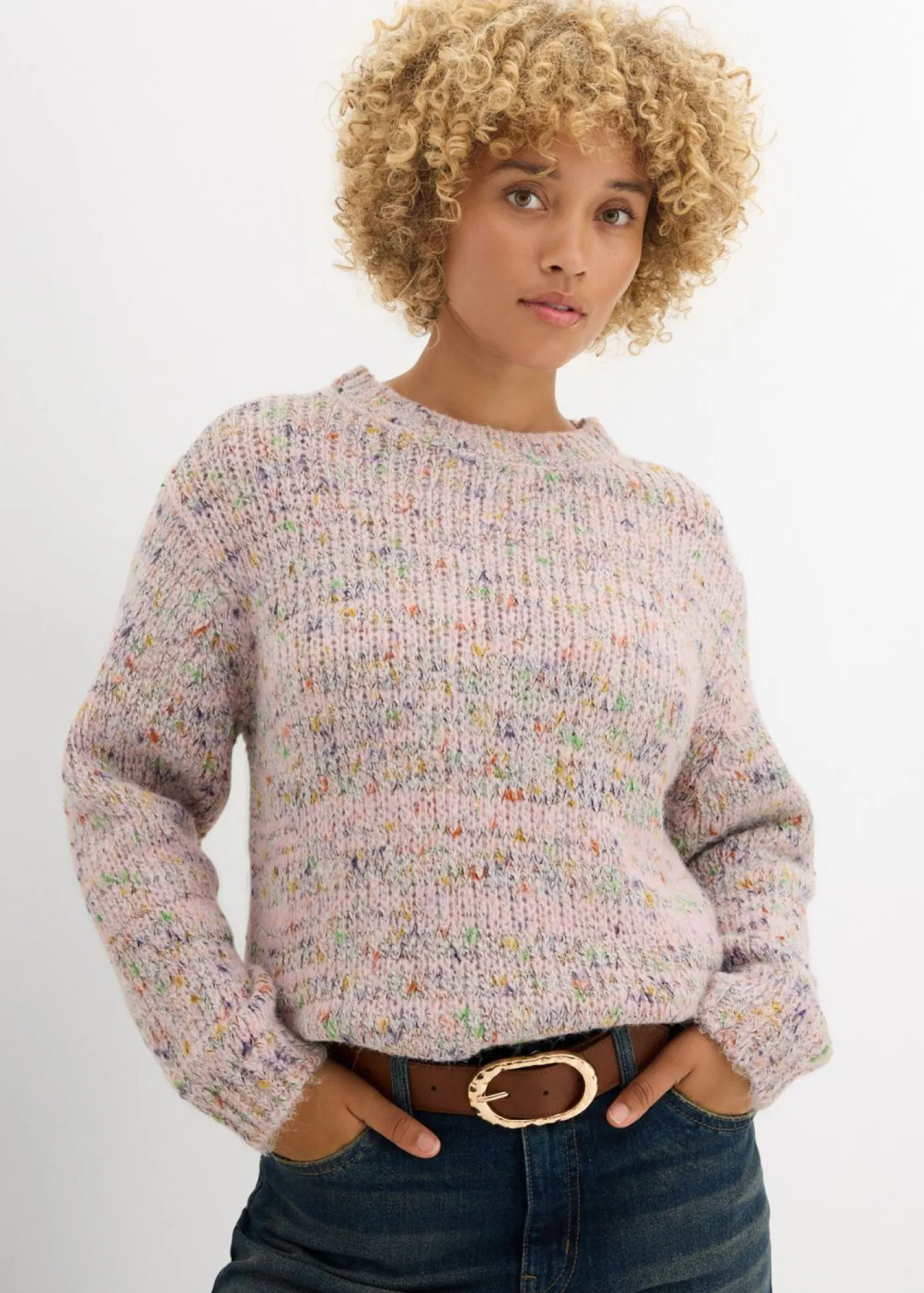 Mujer bonprix bonprix Jersey holgado de hilo espeso