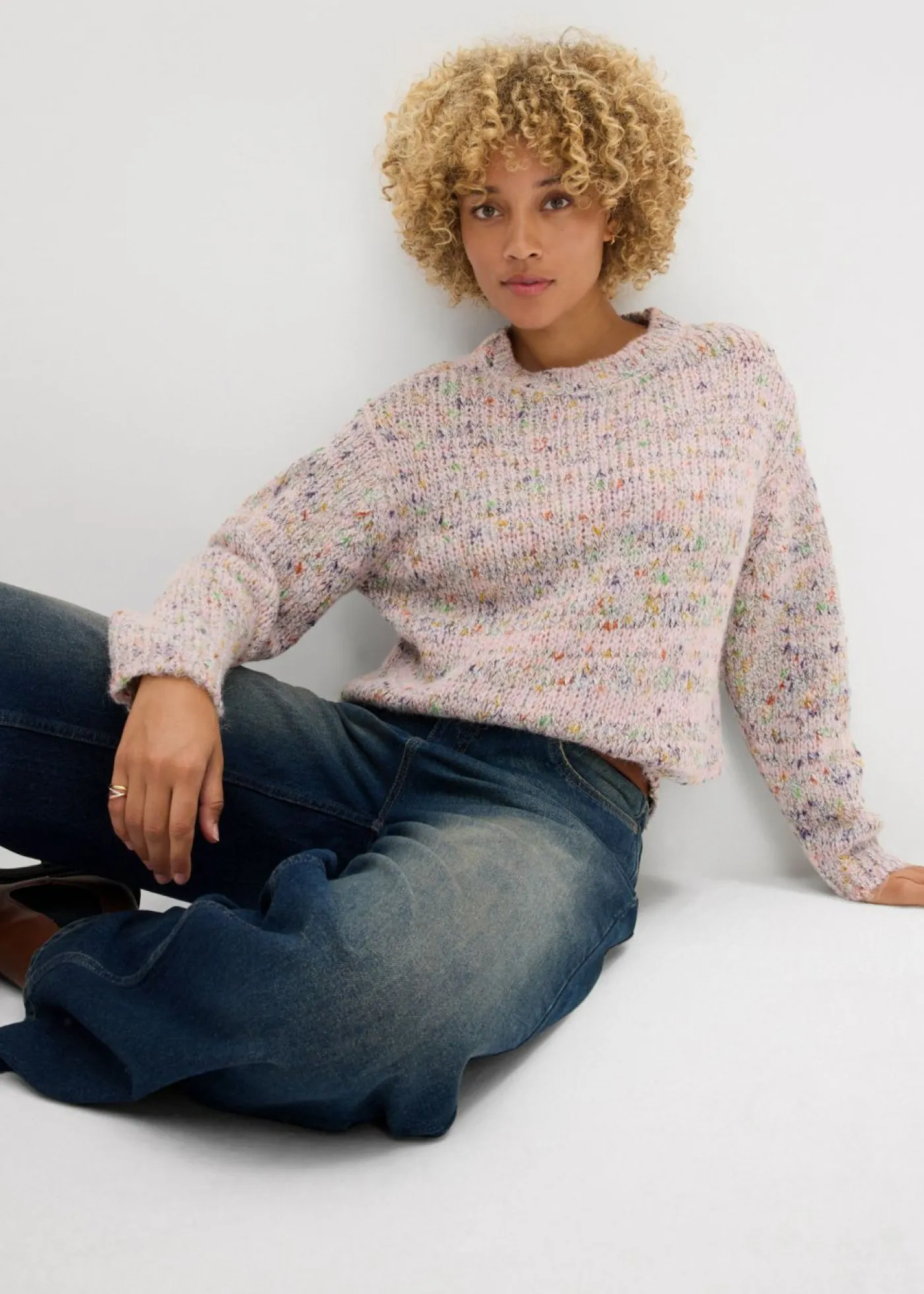 Mujer bonprix bonprix Jersey holgado de hilo espeso