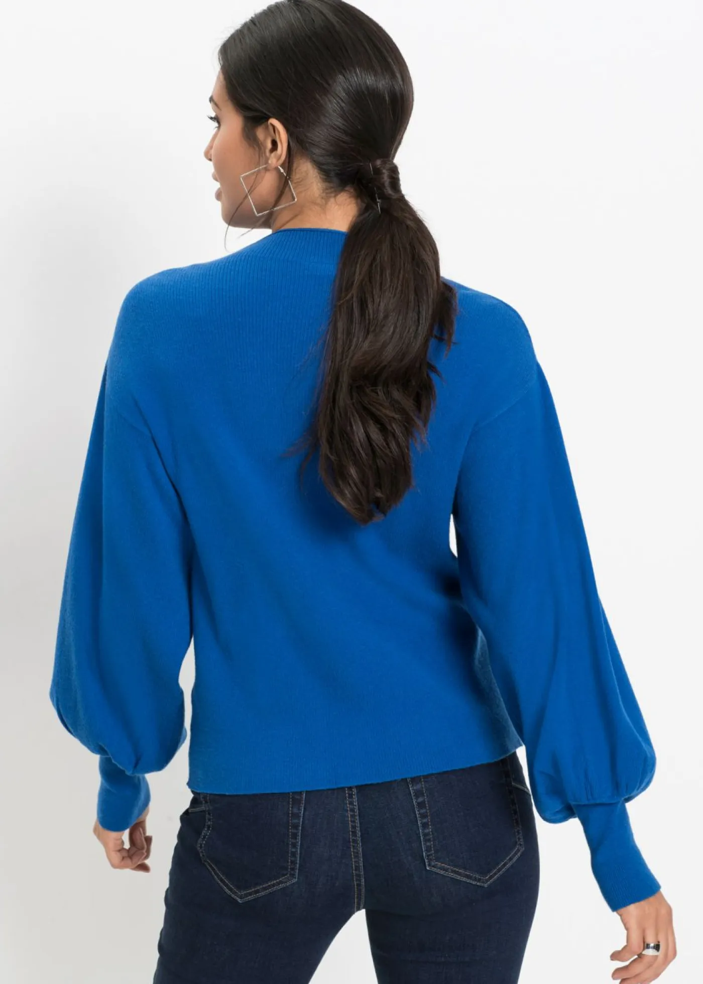 Mujer bonprix BODYFLIRT Jersey holgado de mezcla de viscosa