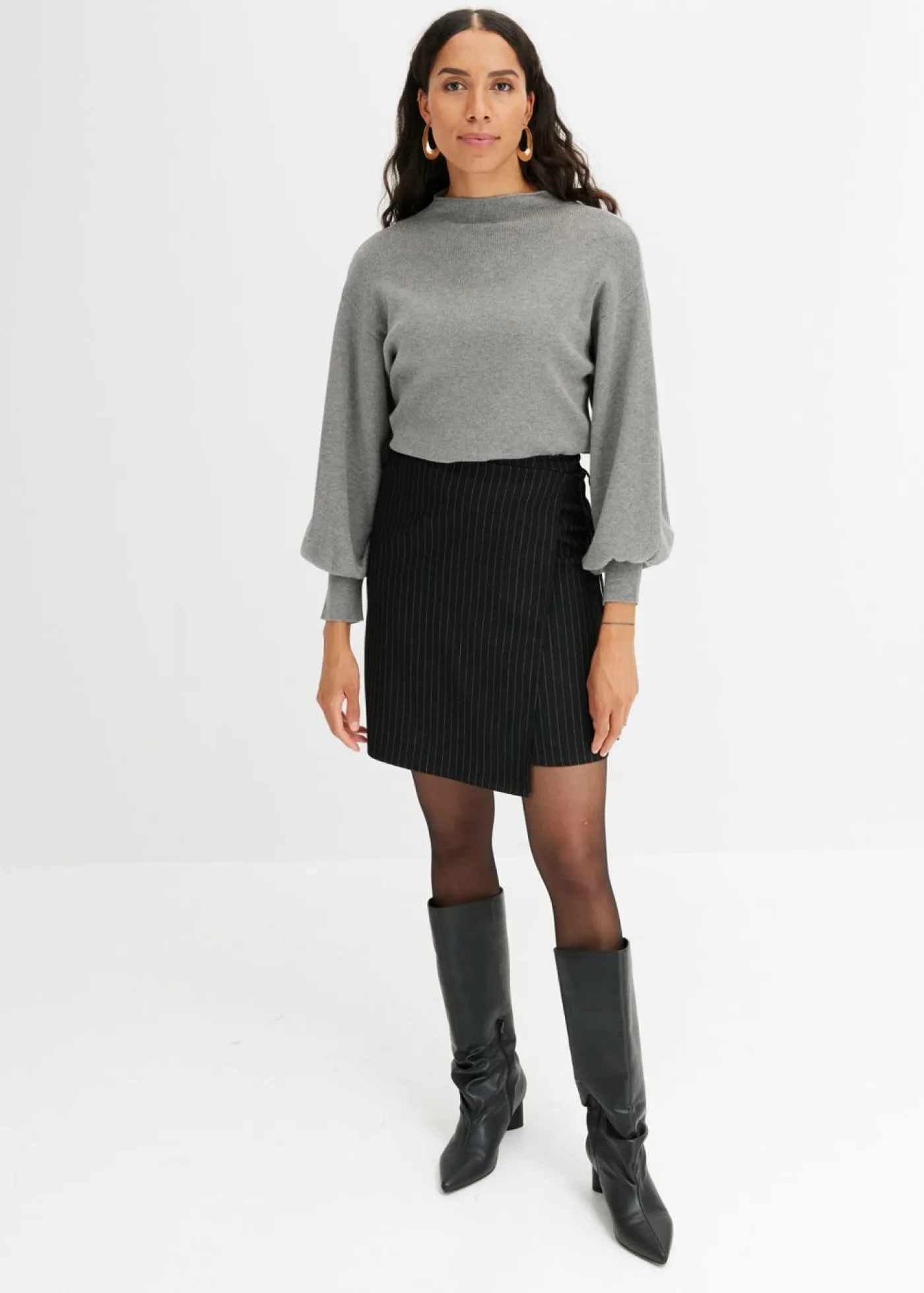 Mujer bonprix BODYFLIRT Jersey holgado de mezcla de viscosa