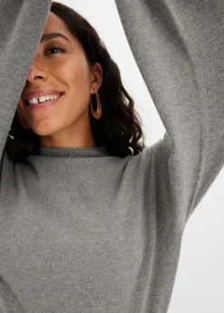 Mujer bonprix BODYFLIRT Jersey holgado de mezcla de viscosa