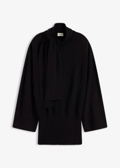 bonprix bonprix Esenciales|Jerséis>Jersey holgado de mezcla de viscosa suave Negro