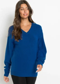 bonprix bonprix Jerséis|Ropa De Punto>Jersey holgado de punto Azul ártico jaspeado