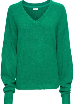 bonprix bonprix Jerséis|Ropa De Punto>Jersey holgado de punto Verde menta jaspeado