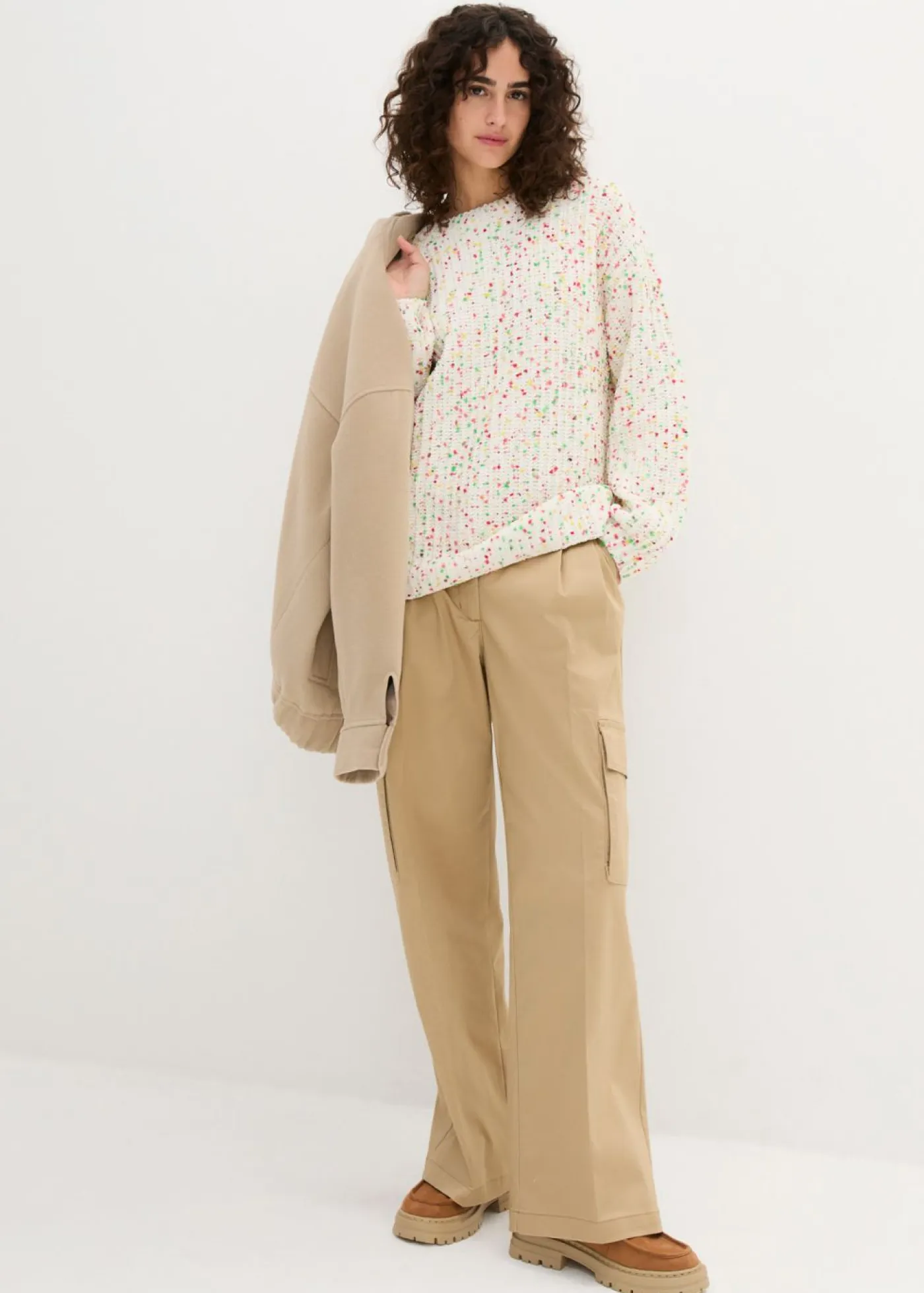 Mujer bonprix bonprix Jersey holgado de punto grueso