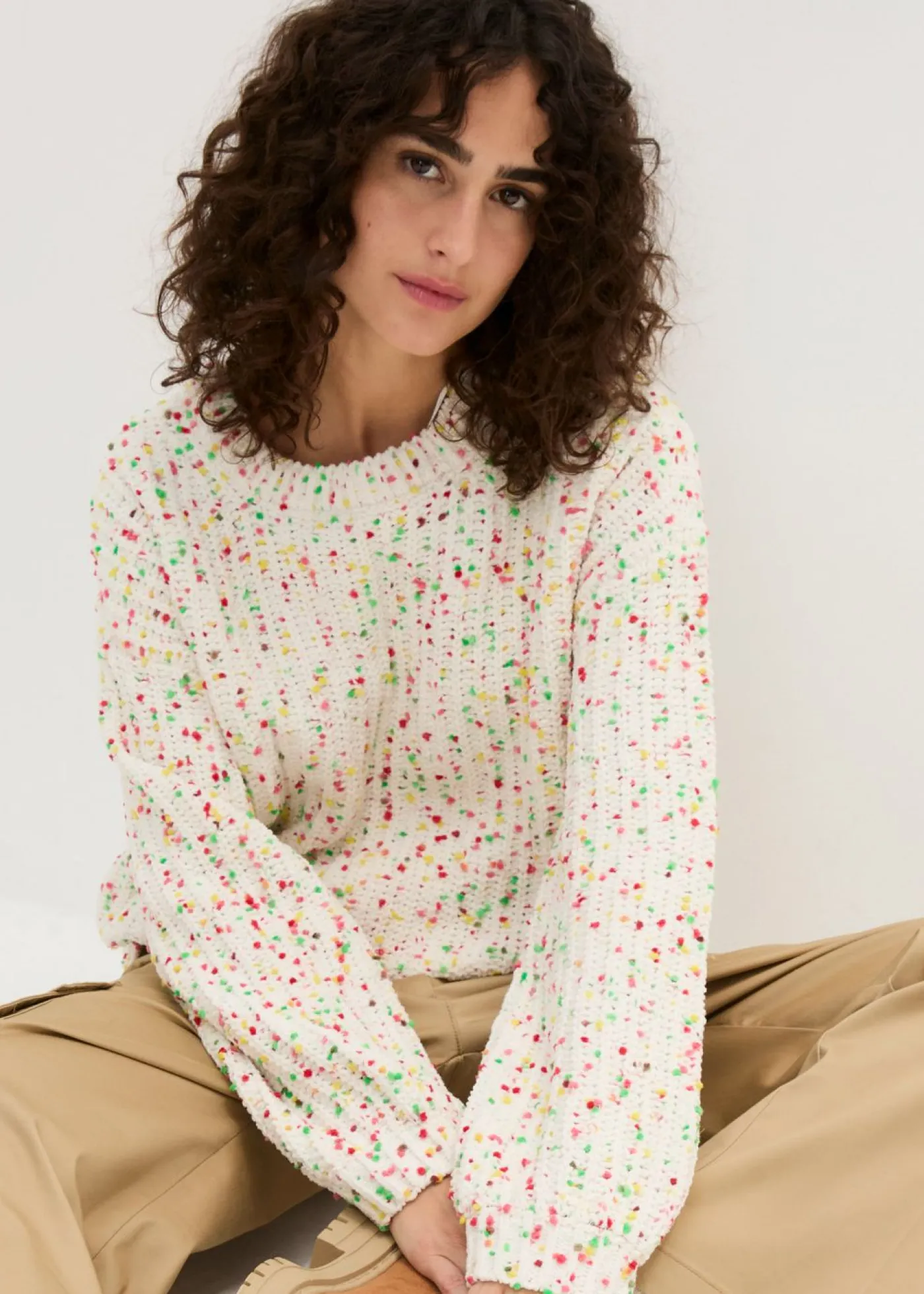 Mujer bonprix bonprix Jersey holgado de punto grueso