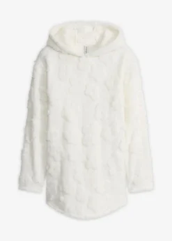 Mujer bonprix bonprix Jersey largo con corte holgado y estampado de corazones