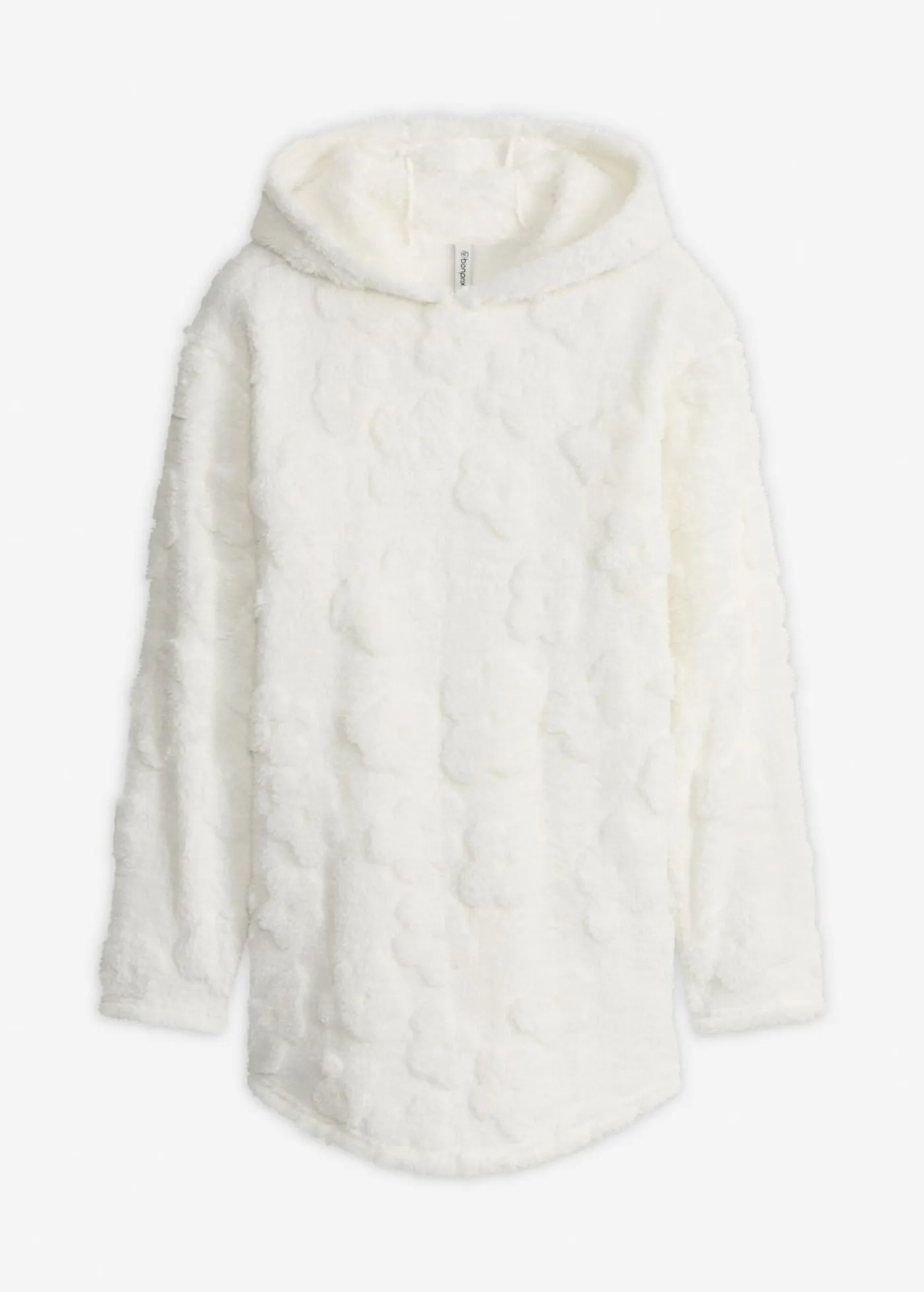 Mujer bonprix bonprix Jersey largo con corte holgado y estampado de corazones