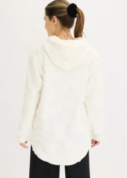 Mujer bonprix bonprix Jersey largo con corte holgado y estampado de corazones