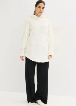 Mujer bonprix bonprix Jersey largo con corte holgado y estampado de corazones