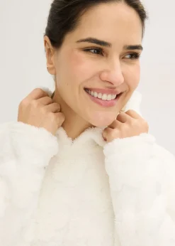 Mujer bonprix bonprix Jersey largo con corte holgado y estampado de corazones