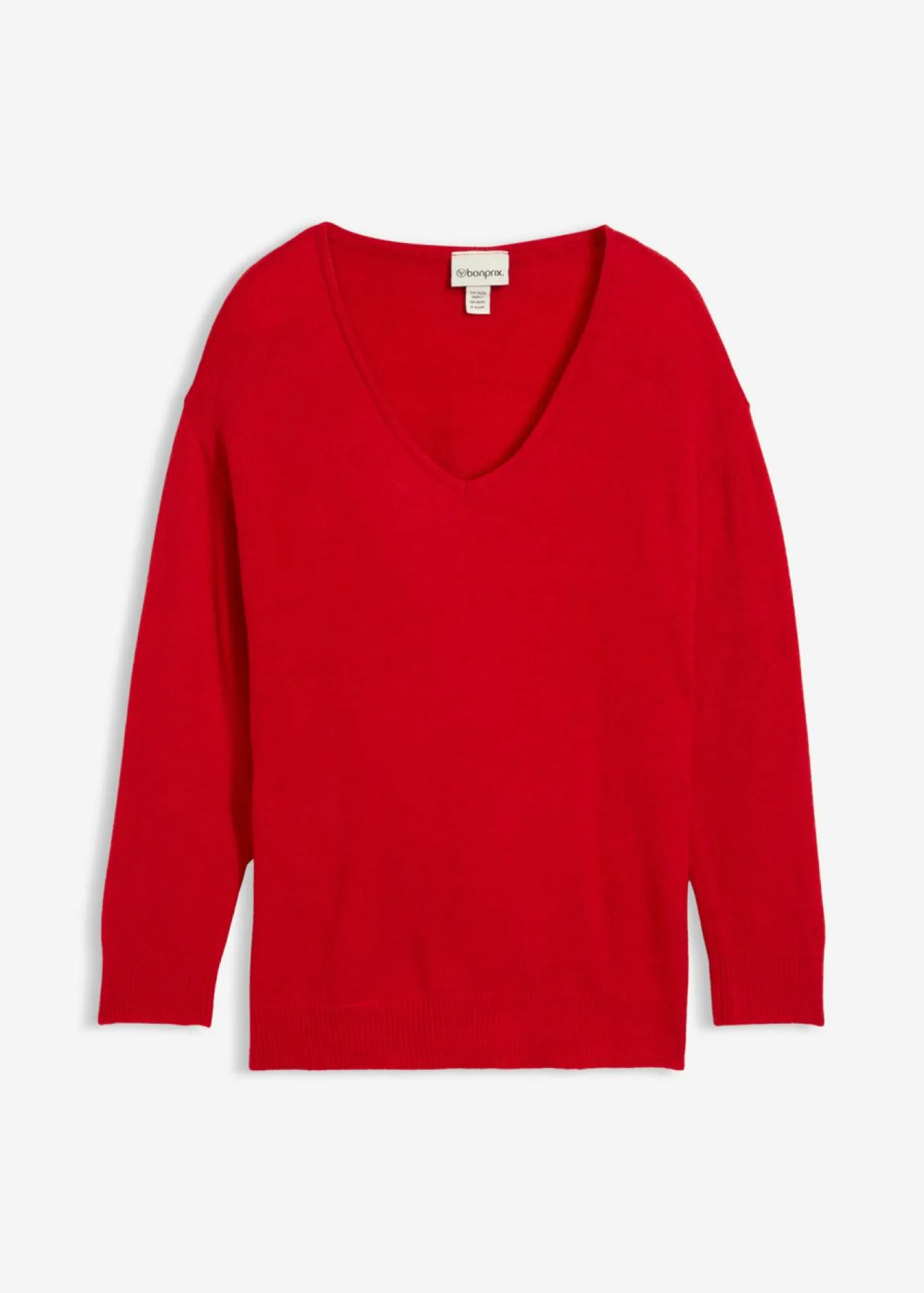 Mujer bonprix bonprix Jersey largo con corte holgado y aberturas laterales