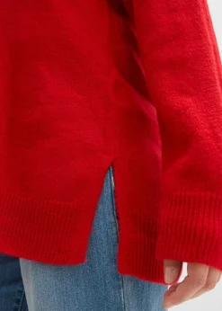 Mujer bonprix bonprix Jersey largo con corte holgado y aberturas laterales