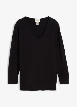 Mujer bonprix bonprix Jersey largo con corte holgado y aberturas laterales