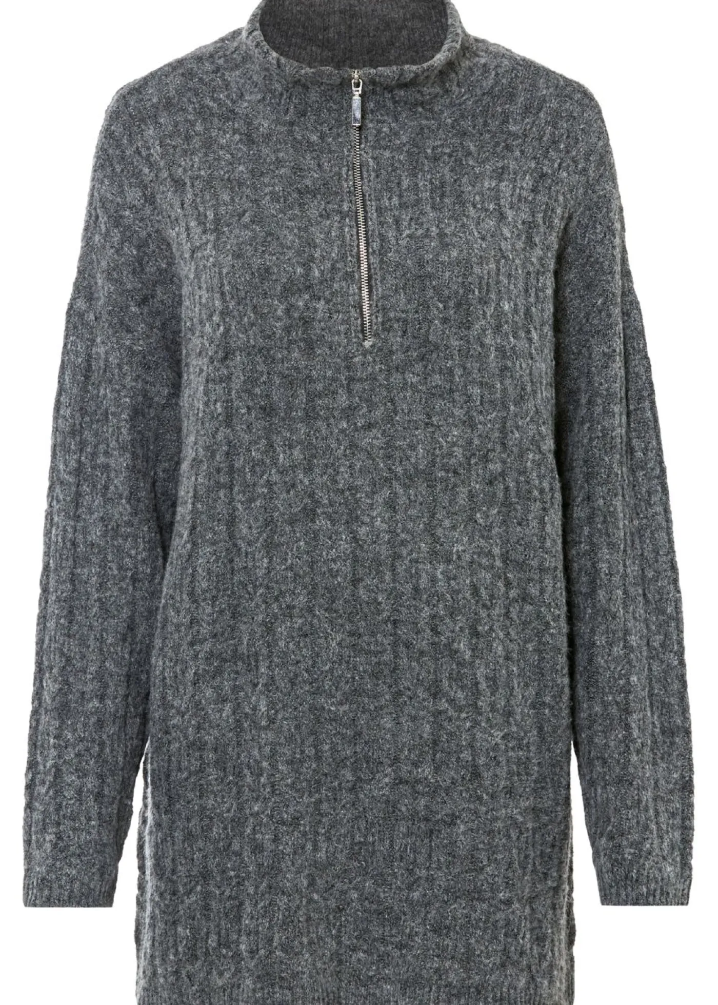 Mujer bonprix bonprix Jersey largo con patrón trenzado