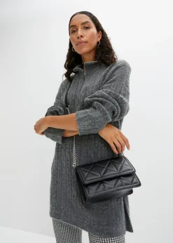 Mujer bonprix bonprix Jersey largo con patrón trenzado